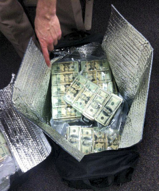 $1 million in vacuum-sealed bags